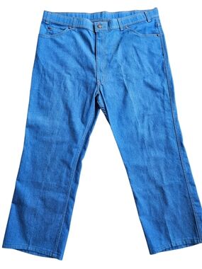 VTG Levis Orange Tab Jeans Mens 42x30 Made USA Blue Straight Leg